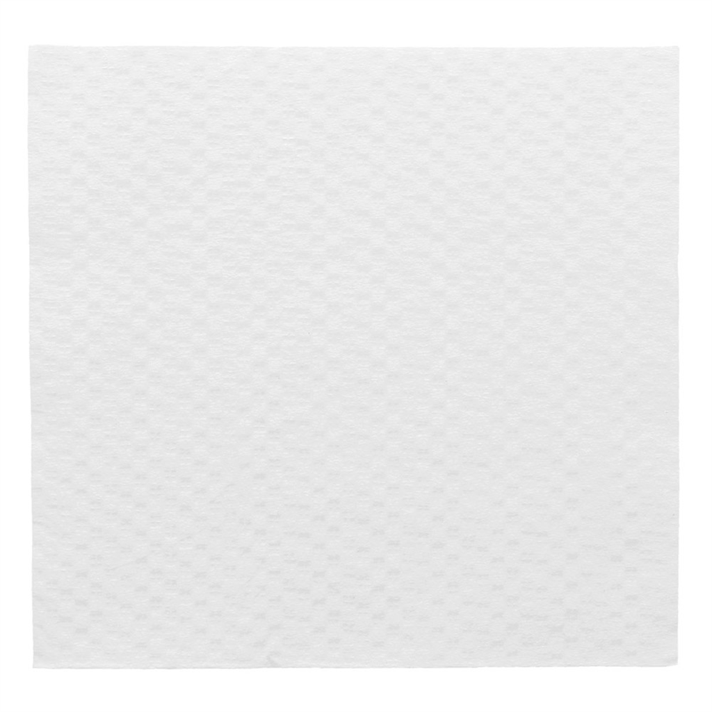 Serviettes ecolabel 1 pli 20g/m² 30x30cm blanc ouate - vendu par 2400 (PU 0,009€)
