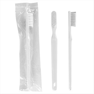 Brosses à dents en sachets 18,5cm transparent plastique PS - vendu par 100 (PU 0,195€)