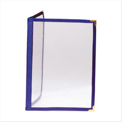 MENU "AMÉRICAIN" DIN-A4 2 CORPLASTIQUE PS BLEU PVC - vendu par 1 unités (Prix unitaire = 3 euros)