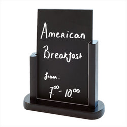 PANNEAU / ARDOISE DE TABLE 15,2x22,9 CM NOIR BOIS - vendu par 1 unités (Prix unitaire = 9 euros)