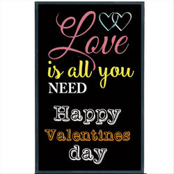 ARDOISE MURAL 56x120x2 CM NOIR BOIS - vendu par 1 unités (Prix unitaire = 52 euros)