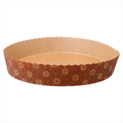 Moules cuisson pâtisserie laminés ø 22x4cm marron papier - vendu par 408 (PU 0,4€)