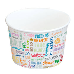 Pots 'parole' 1000 ml 300 + 18  pe g/m2 ø13,5x10,4 cm blanc carton - vendu par 500 unités (prix unitaire = 0,189 euros)