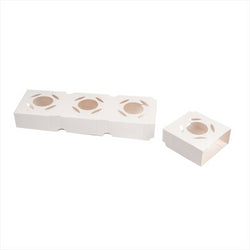 SUPPORT UNIVERSEL POUR MISE EN BOUCHE 275 G/M2 8,5x8x3,5 CM BLANC CARTON - vendu par 800 unités (Prix unitaire = 0,05 euros)