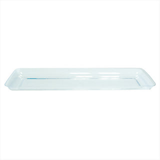 MINI PLATEAUX TAPAS 19x6,5x1,2 CM VERT D'EAU PLASTIQUE PS - vendu par 500 unités