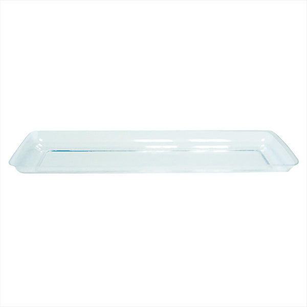 MINI PLATEAUX TAPAS 19x6,5x1,2 CM VERT D'EAU PLASTIQUE PS - vendu par 500 unités
