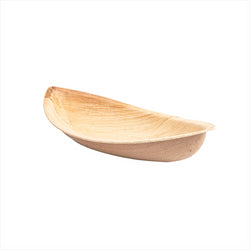 Barquettes pirogue feuille de palme 21x11x4 cm - vendu par 200 unités (prix unitaire = 0,57 euros)