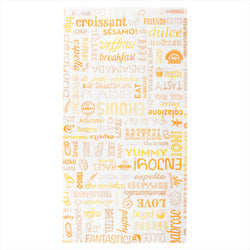 SACHETS CROISSANT 'PAROLE' 35 G/M2 19+8x35 CM BLANC CELLULOSE - vendu par 250 unités (Prix unitaire = 0,033 euros)