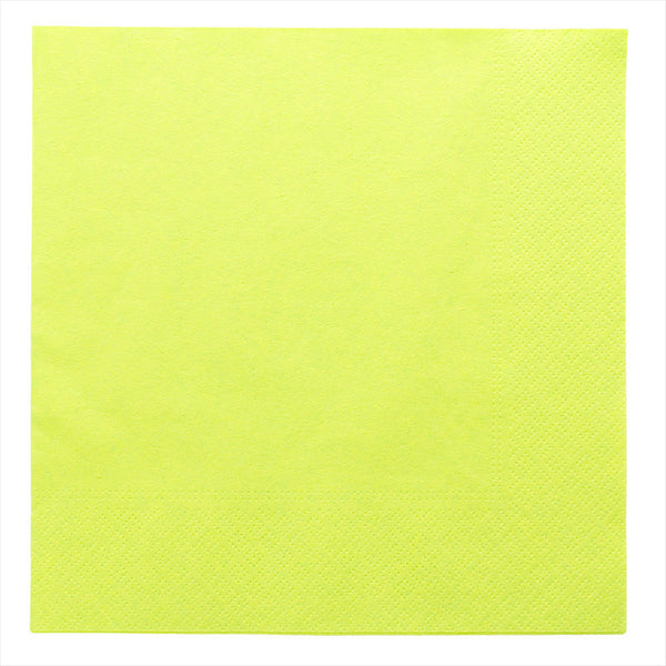 Serviettes ecolabel 2 plis 18g/m² 39x39cm vert anis ouate - vendu par 1600 (PU 0,033€)