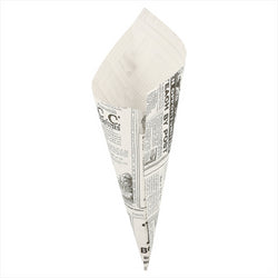 SACHETS EN POINTE 'TIMES' 100 G 70 G/M2 24x17 CM BLANC INGRAISSABLE - vendu par 2000 unités (Prix unitaire = 0,035 euros)