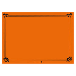 Sets de table 48 g/m² 31x43 cm orange cellulose - vendu par 2000 (PU 0,039€)