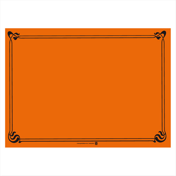 Sets de table 48 g/m² 31x43 cm orange cellulose - vendu par 2000 (PU 0,039€)