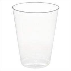 Verres injectés 200 ml ø 7,5x9,7 cm transparent cristal plastique ps - carton de 1000 unités