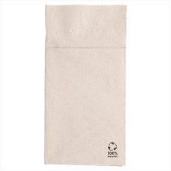 Serviettes kangourou ecolabel 2 plis 18g/m² 40x40cm naturel ouate recyclée - carton de 1000
