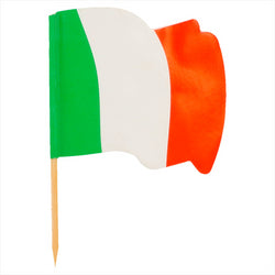 Petits drapeaux "italie" 4x3/6,5 cm assorti bois - vendu par 144 (PU 0,011€)