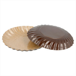 MINI ASSIETTES 380 G/M2 Ø 8 CM CHOCOLAT/PRALINÉ CARTON - vendu par 200 unités (Prix unitaire = 0,089 euros)