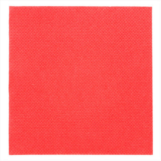Serviettes ecolabel 'double point' 18g/m² 20x20cm rouge ouate - vendu par 2400 (PU 0,014€)