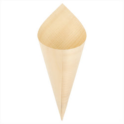 Cornets en feuille de pin 17 cm naturel bois - vendu par 1000 (PU 0,11€)