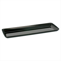 MINI PLATEAUX MISE EN BOUCHE 19x6,5x1,2 CM NOIR PLASTIQUE PS - vendu par 500 unités