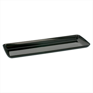 MINI PLATEAUX MISE EN BOUCHE 19x6,5x1,2 CM NOIR PLASTIQUE PS - vendu par 500 unités