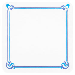 Sous verre 'maxim' 210 g/m² 8,5x8,5 cm blanc carton - vendu par 6000 (PU 0,02 €)