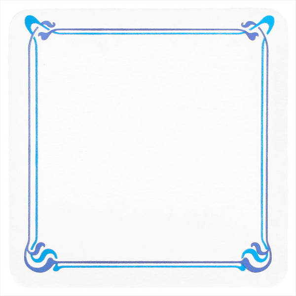 Sous verre 'maxim' 210 g/m² 8,5x8,5 cm blanc carton - vendu par 6000 (PU 0,02 €)