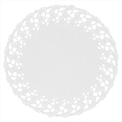 DENTELLES RONDES AJOURÉES 53 G/M2 Ø 14 CM BLANC PAPIER - vendu par 250 unités (Prix unitaire = 0,0082 euros)