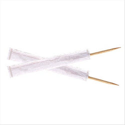 Cure-dents enveloppés individuellement 9 cm naturel bois - vendu par 1000 (PU 0,0024€)