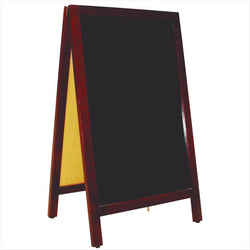 ARDOISE EN ANGLE 2 FACES 50x85x40 CM NOIR BOIS - vendu par 1 unités (Prix unitaire = 93 euros)