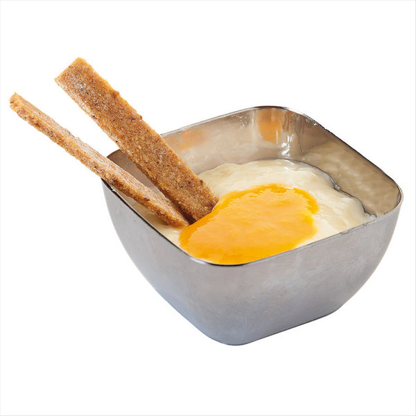 MISE EN BOUCHE "RAMEQUIN" 60 ML 5,7x5,7x3,2 CM ARGENTE PLASTIQUE PS - vendu par 500 unités