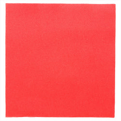Serviettes ecolabel 'Ouate gaufrée (Double point)' 18g/m² 33x33cm rouge ouate - carton de 1200