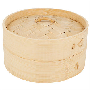 RÉCIPIENTS MINI DIM-SUM Ø 15x8 CM NATUREL BOIS BAMBOU