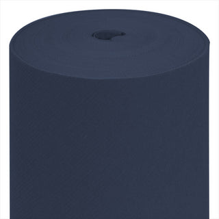 Nappe 55 g/m² 120x500 cm bleu marine airlaid style tissu - vendu à l'unité