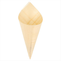 Cornets en feuille de pin 12,5 cm naturel bois - vendu par 1000 (PU 0,09€)