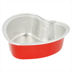 Recipient patisserie 100 ml 8,8x8,8x3 cm rouge aluminium - vendu par 100 unités (prix unitaire = 0,31 euros)