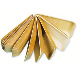 Plateaux rectangulaires 'palmier' 25x16x3 cm naturel palmier - carton de 200 unités