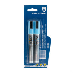 2 U. FEUTRES FLUORESCENTS FINS Ø 1,5x14 CM BLEU FEUTRE - vendu par 1 unités (Prix unitaire = 3,95 euros)