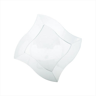 RÉCIPIENTS CARRÉES IRRÉGULIÈRES 25,5 CM TRANSPARENT PLASTIQUE PS - vendu par 150 unités