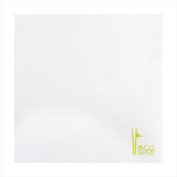 Serviettes 'eco-bamboo' 70g/m² 40x40cm blanc bois bambou - carton de 600