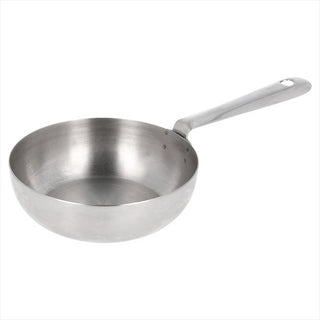 MINI POÊLE Ø 10x3 CM ARGENTE INOX - vendu par 12 unités