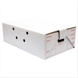CARTONS DE TRANSPORT 59,5x37x19 CM BLANC CARTON - vendu par 15 unités (Prix unitaire = 3,75 euros)