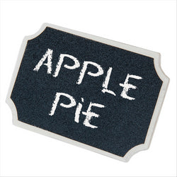 3 U. ÉTIQUETTES D'ARDOISE DE TABLE 9x5,5 CM NOIR BOIS - vendu par 24 unités (Prix unitaire = 3,95 euros)