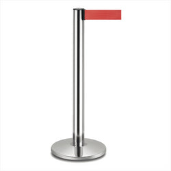COLONNES MOBILES AVEC RUBAN RETRACTIBLES Ø 36x104 CM ROUGE ALUMINIUM - vendu par 2 unités (Prix unitaire = 87 euros)