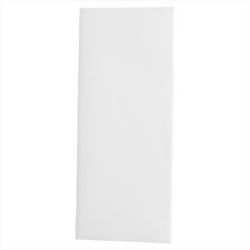 Serviettes kangourou 45g/m² 33x40cm blanc airlaid style tissu - carton de 700