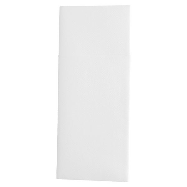 Serviettes kangourou 45g/m² 33x40cm blanc airlaid style tissu - vendu par 700