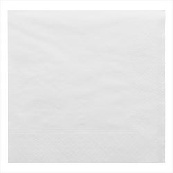 Serviettes ecolabel 2 plis 18g/m² 30x30cm blanc ouate - carton de 2400