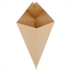 CORNETS AVEC LANGUETTES 250 G 275 G/M2 16x27 CM NATUREL KRAFT - vendu par 1200 unités (Prix unitaire = 0,123 euros)