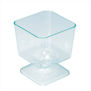 COU PES INJECTÉES CARRÉES 60 ML 4,6x5,3 CM VERT D'EAU  PS - vendu par 288 unités