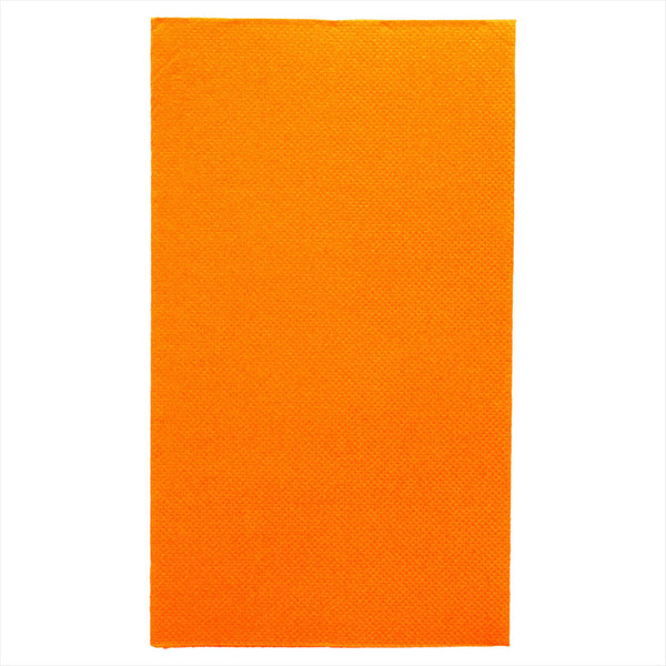 Serviettes ecolabel pliage 1/6 'double point' 18g/m² 33x40cm clementine ouate - vendu par 2000 (PU 0,035€)