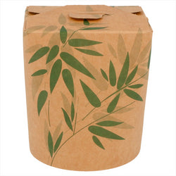 Pots à pates 'feel green' 480ml 275 + 25 PELD g/m² ø8x9cm marron carton - vendu par 50 (PU 0,15€)